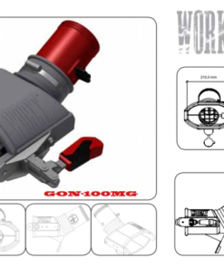 Kummist kooniline voolikuotsik lukustusklapiga