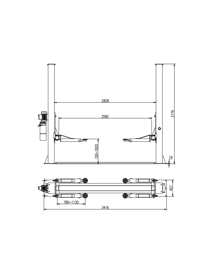 Kahesambaline hüdrotõstuk SM4000 - Pilt 4